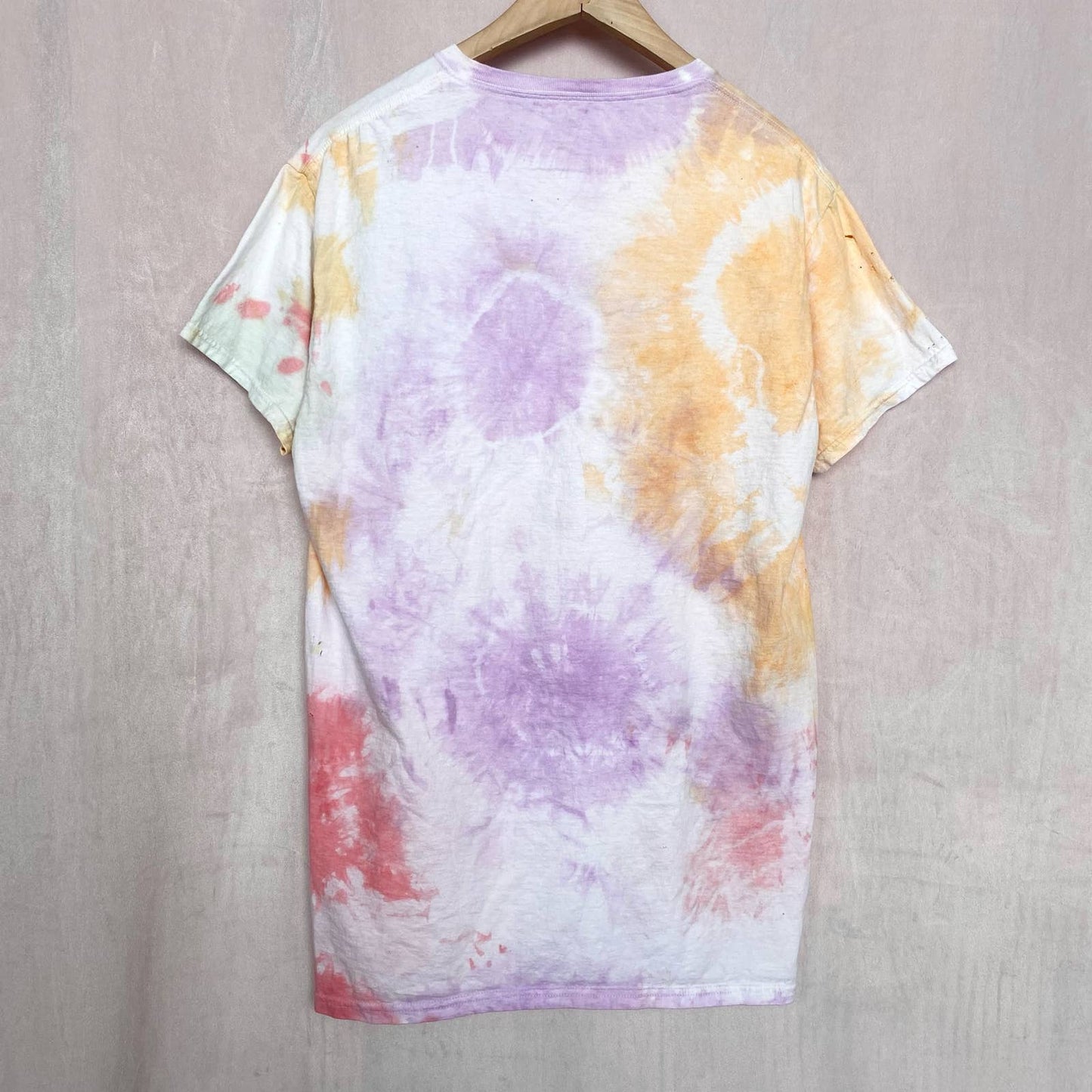 Upcycled I’m Distressed Ripped Tie Dye Tee, Size Large