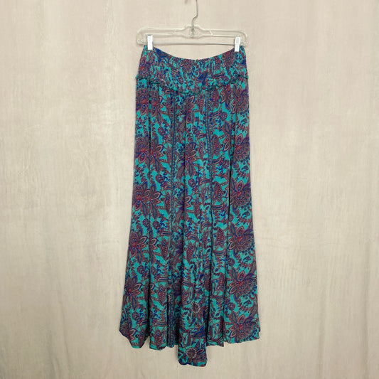 Secondhand Karma Highway Boho Hippie Floral Palazzo Pants, One Size