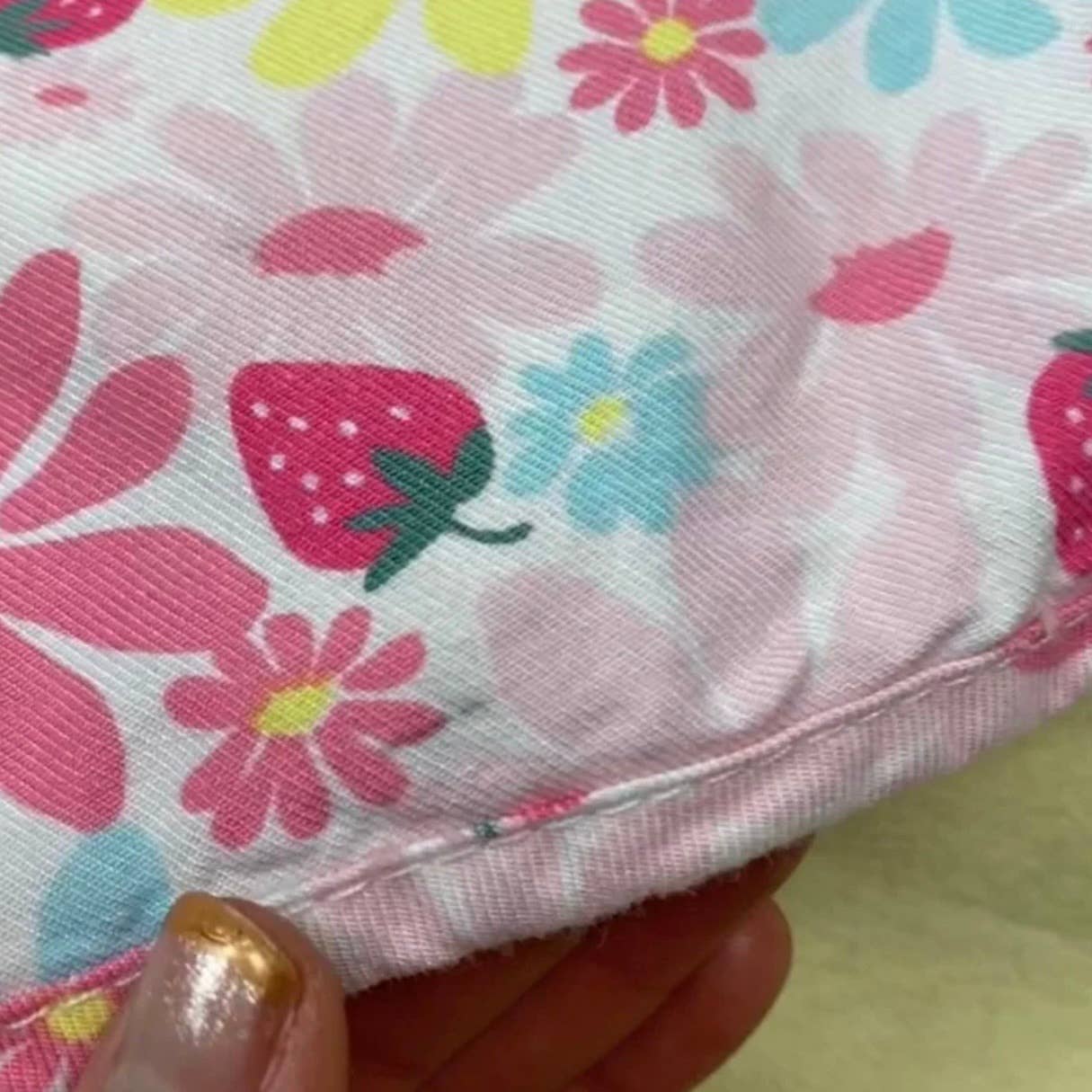 Y2K Strawberry Floral Shorts, Size XS