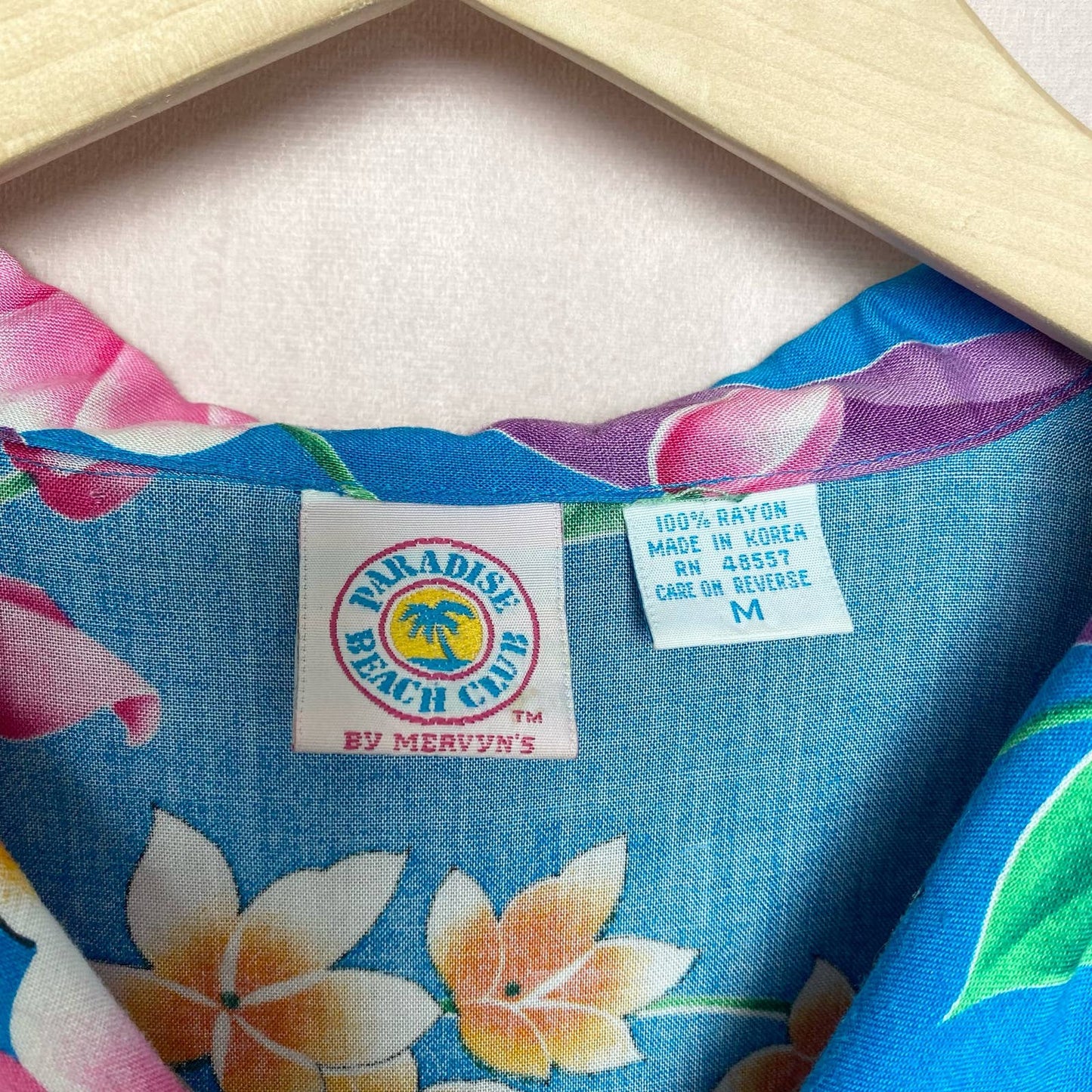 Vintage Mervyn’s Paradise Beach Club Hawaiian Shirt, Size Medium
