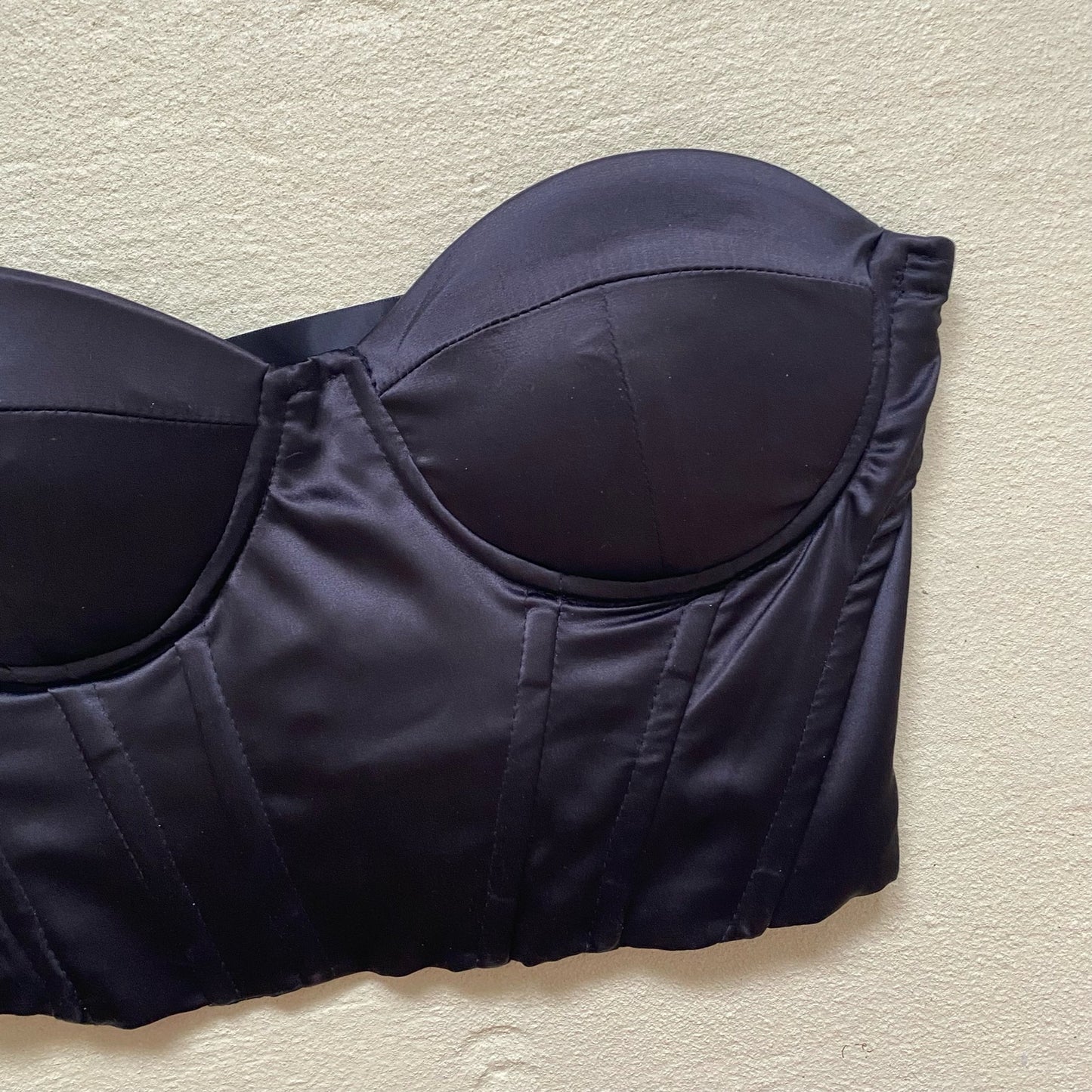 Secondhand Princess Polly Endless Love Black Corset, Size 6