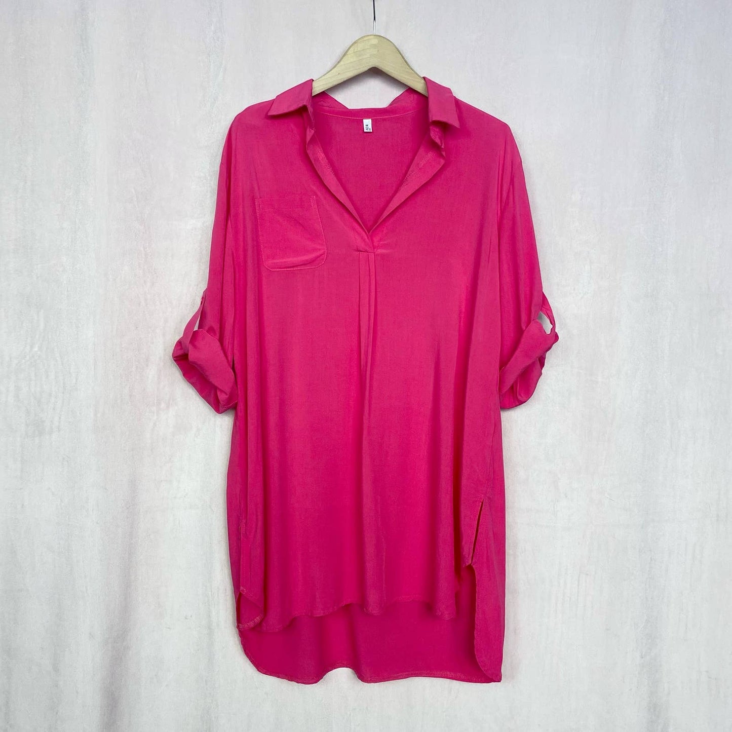 Secondhand Ekouaer Pink Cover Up Shirt for Beach Swimsuit, Size Medium