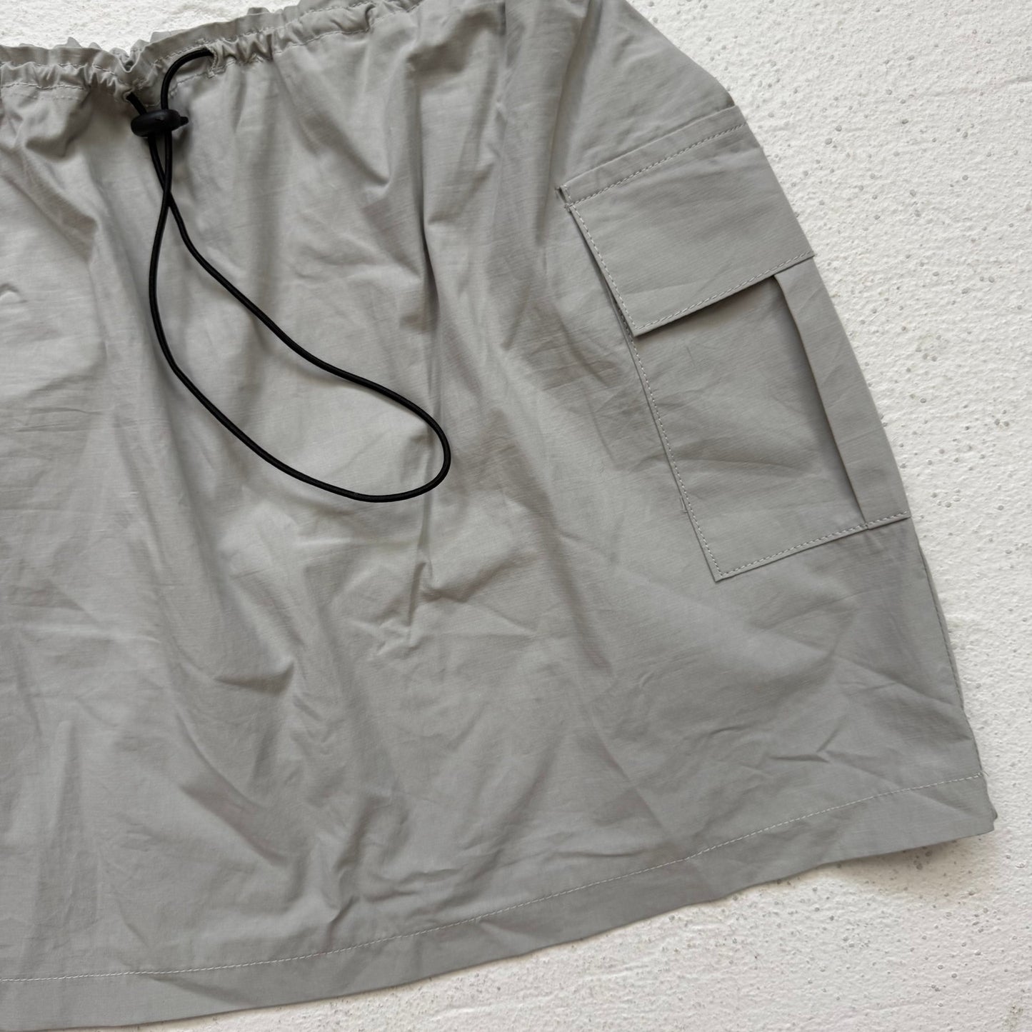 Secondhand Pretty Garbage Gray Cargo Mini Skirt Size Small Adjustable Waist