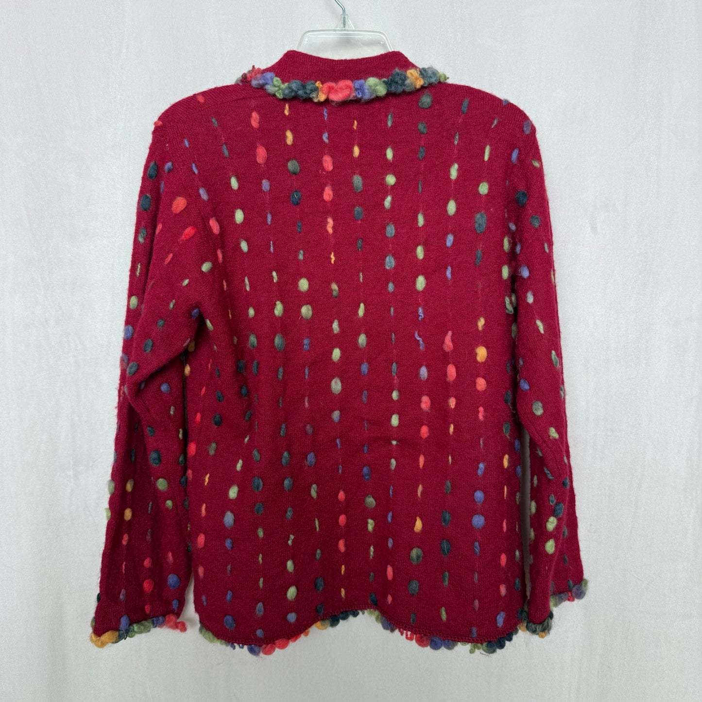 Secondhand Design Options Wool Cardigan Sweater, Size Medium