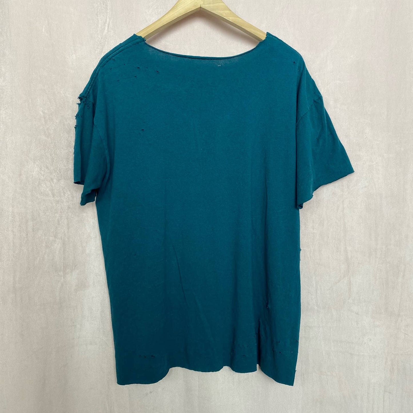 Upcycled Vintage Turtle Shedd Aquarium Chicago Distressed Tee, Size XL