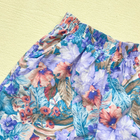 Vintage BonWorth Tropical Floral High Waisted Shorts, Size M/L