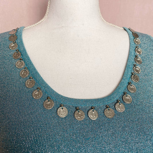 Reworked Vintage Pamela Stewart Crop Tank, Size Small