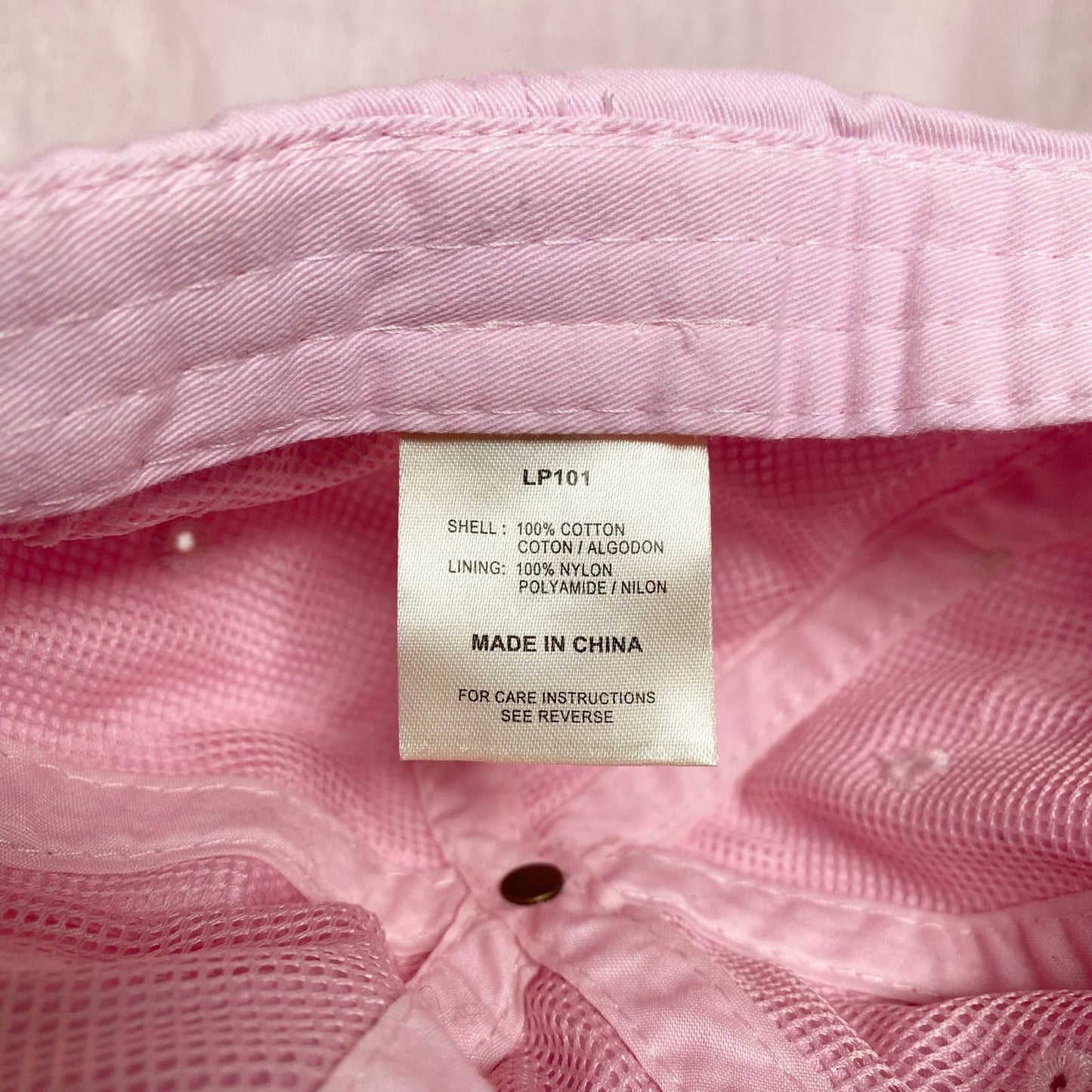 Secondhand Girl Gang Pink Baseball Cap Hat