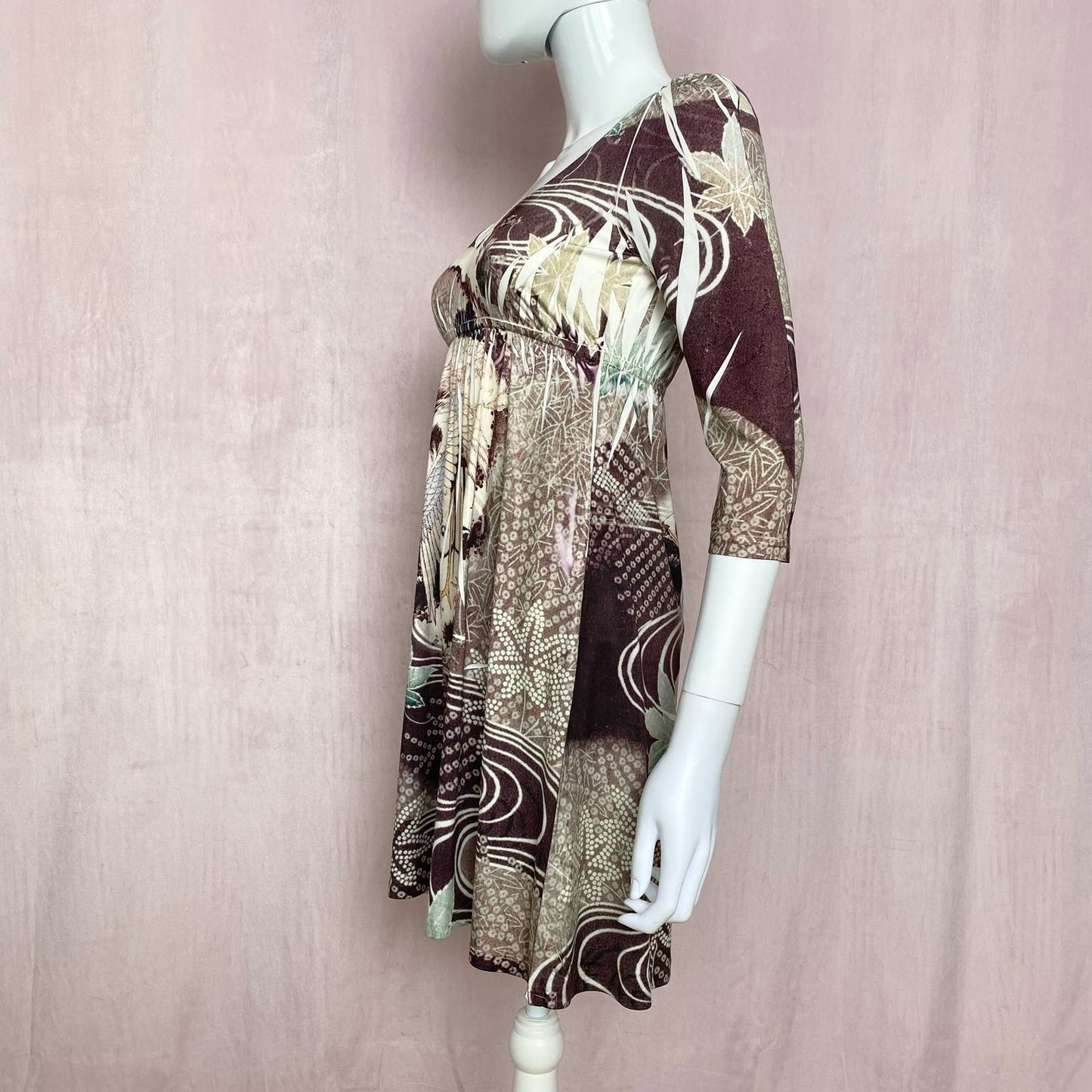 Y2K S-Twelve Sublimation Stretch Mini Dress, Size Small