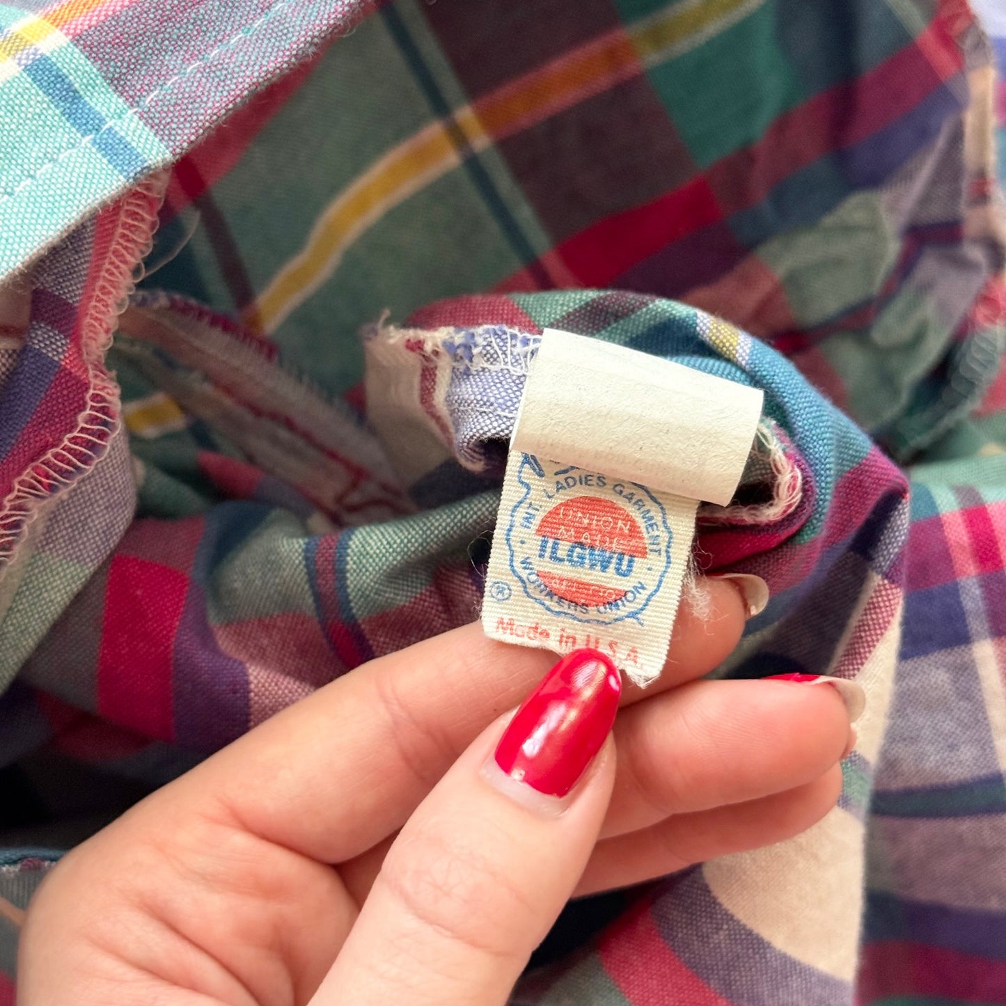 Vintage 80s Country Suburbans Plaid Blazer, Size 16