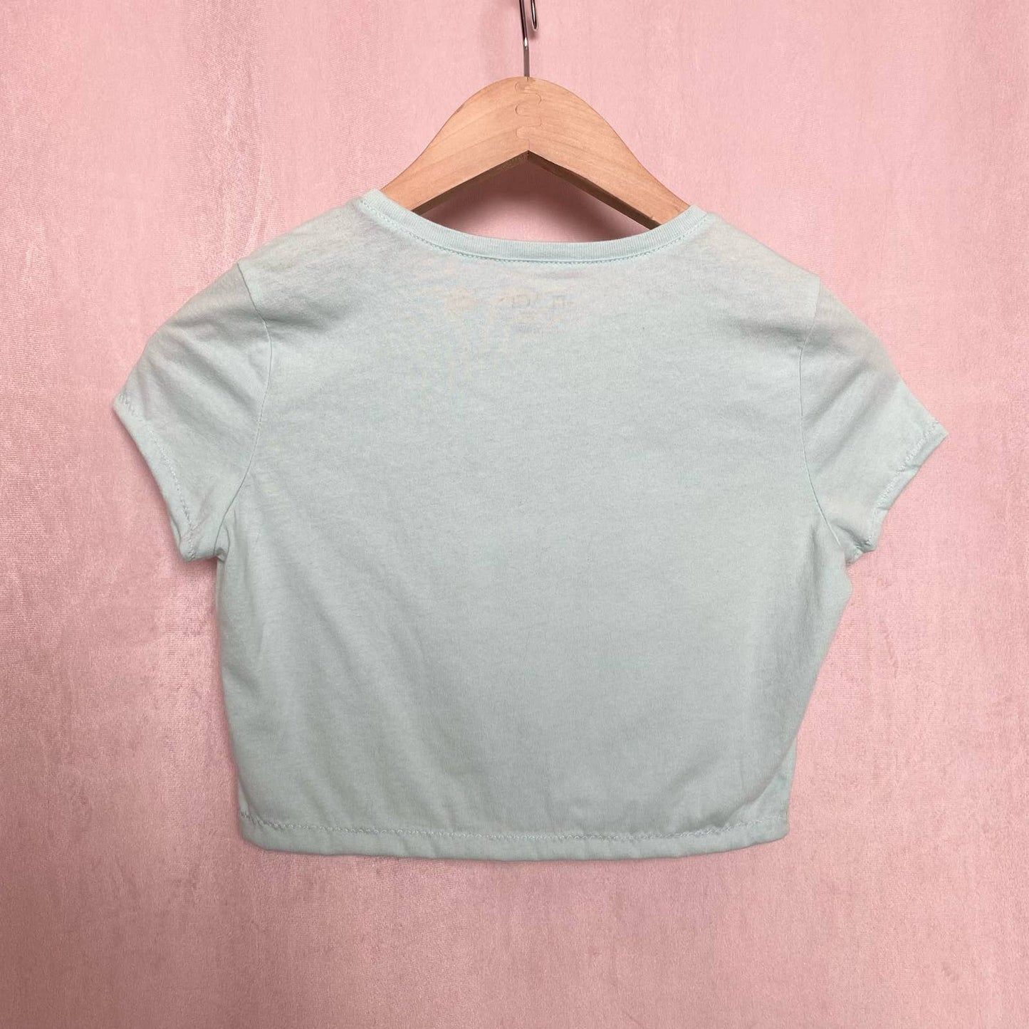 Reworked Gamer Girl Crop Baby Tee, Size XS