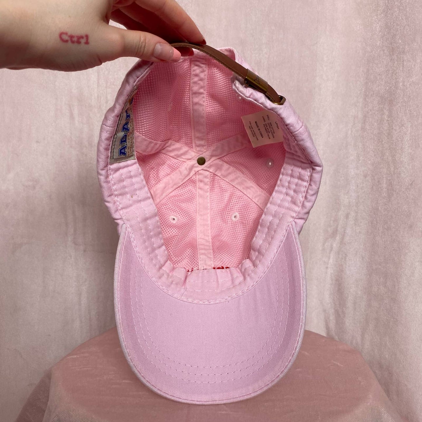 Secondhand Girl Gang Pink Baseball Cap Hat