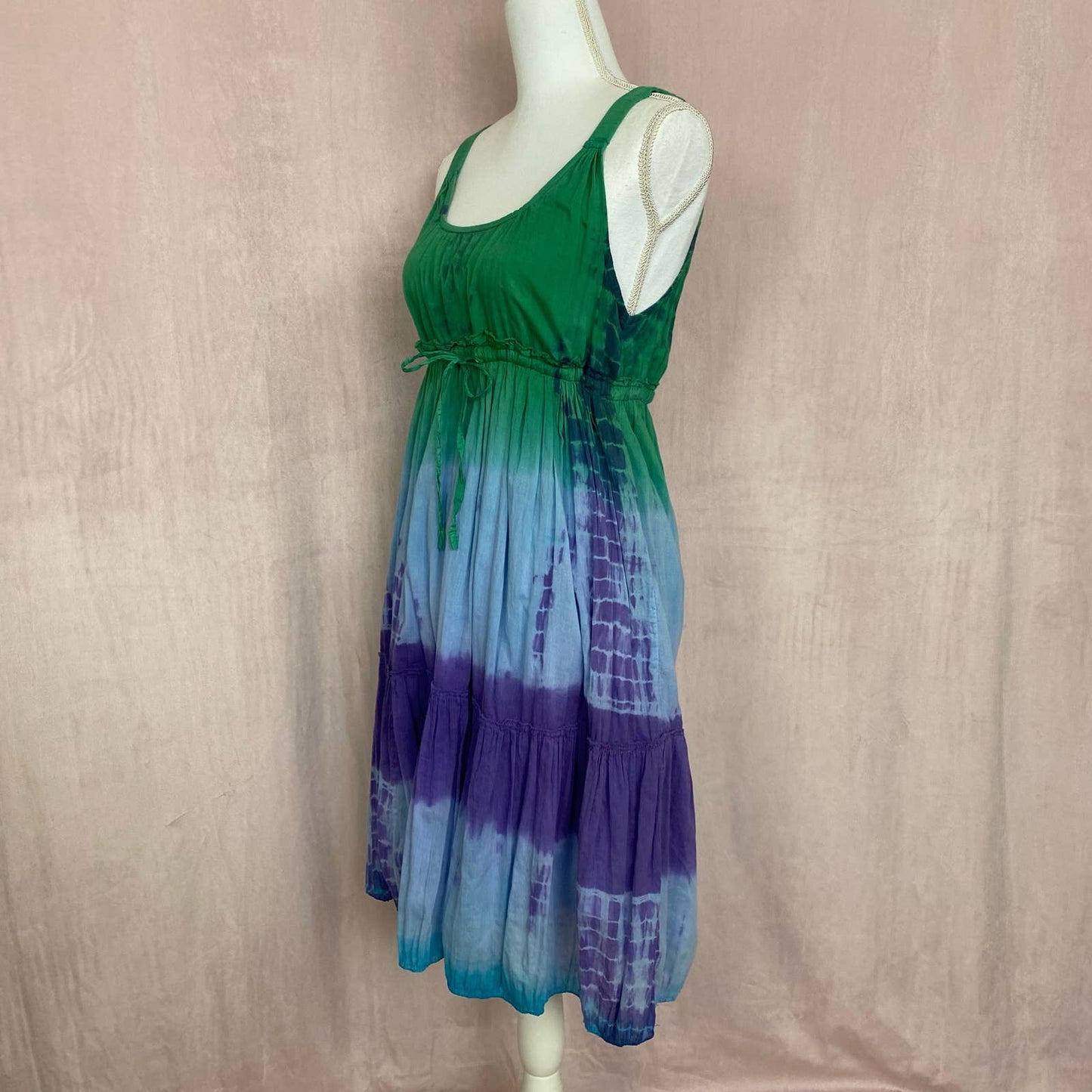 Upcycled Hannah Tie Dye A-Line Dress, Size Small