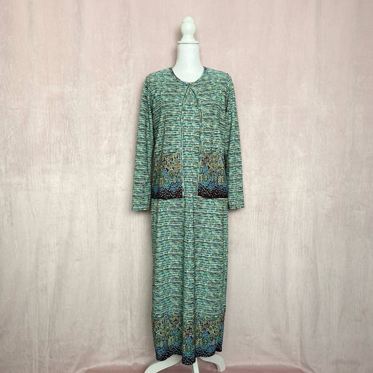 Vintage Pleat Pleat by Rafael Dress Jacket Set, Size Small