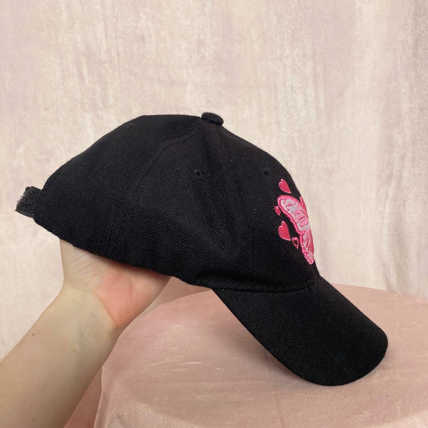 Secondhand Youth Pink Butterfly Baseball Cap Hat