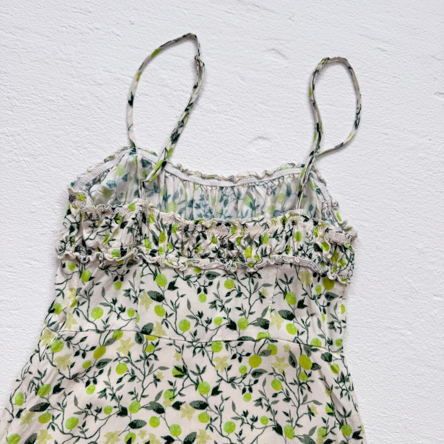 Secondhand Urban Outfitters Lime Print Micro Mini Dress, Size Small
