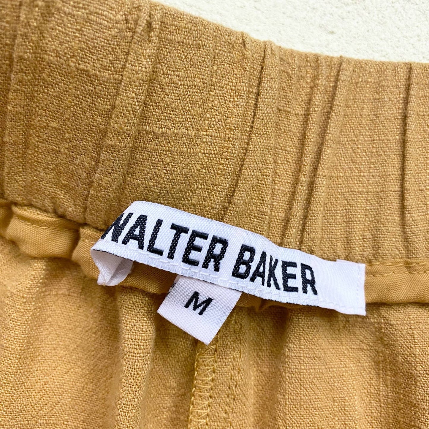 Secondhand Walter Baker Mustard Yellow High Waisted Shorts, Size Medium