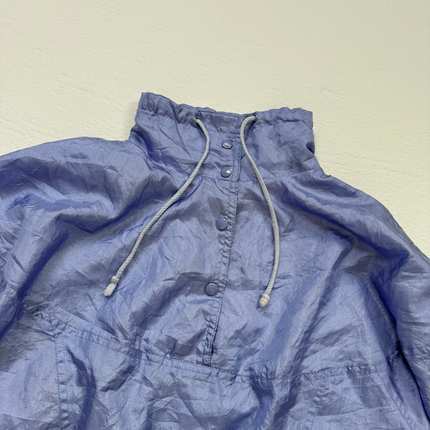 Vintage Lavon Periwinkle Windbreaker Jacket, Size Large