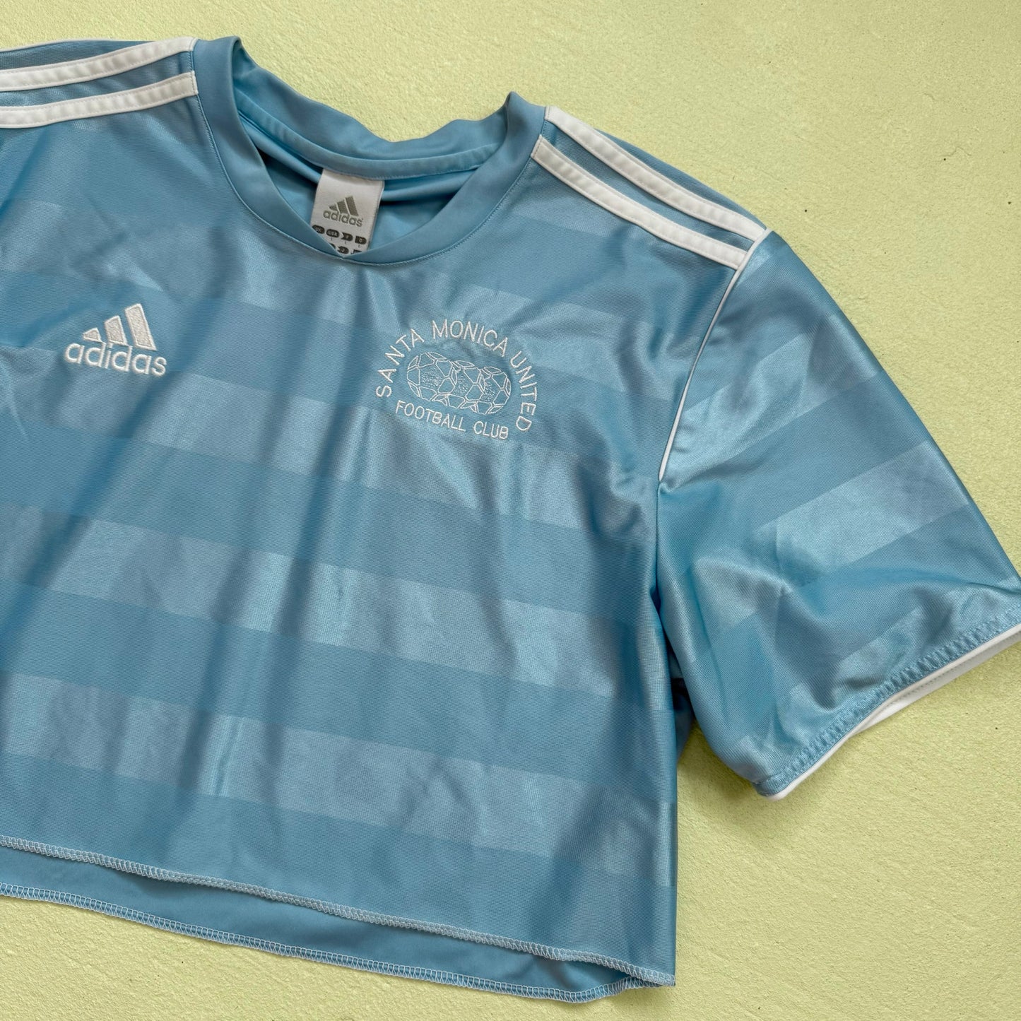 Reworked Adidas Crop Soccer Jersey, Size Large