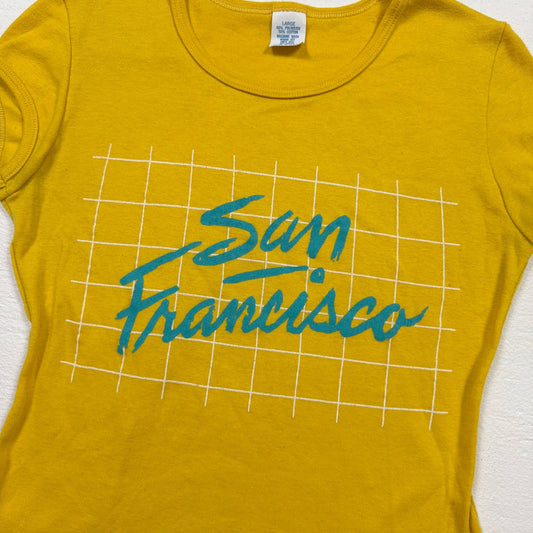 Vintage 80s San Francisco Baby Tee T-Shirt, Size Large