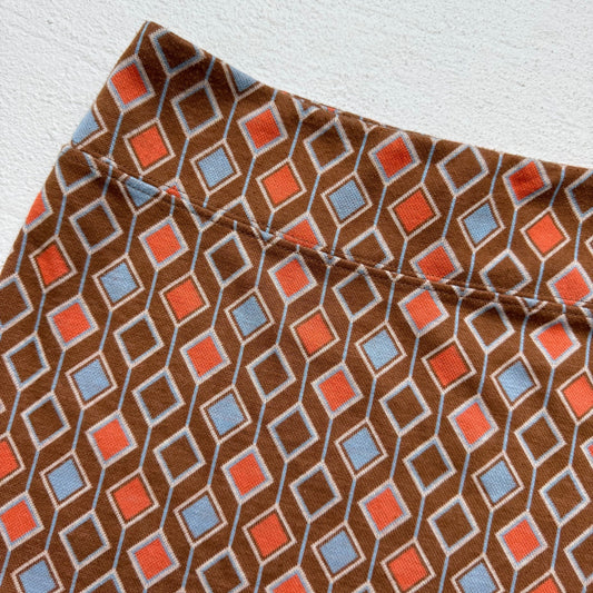 Secondhand Urban Outfitters Geo Print Micro Mini Skirt, Size Small