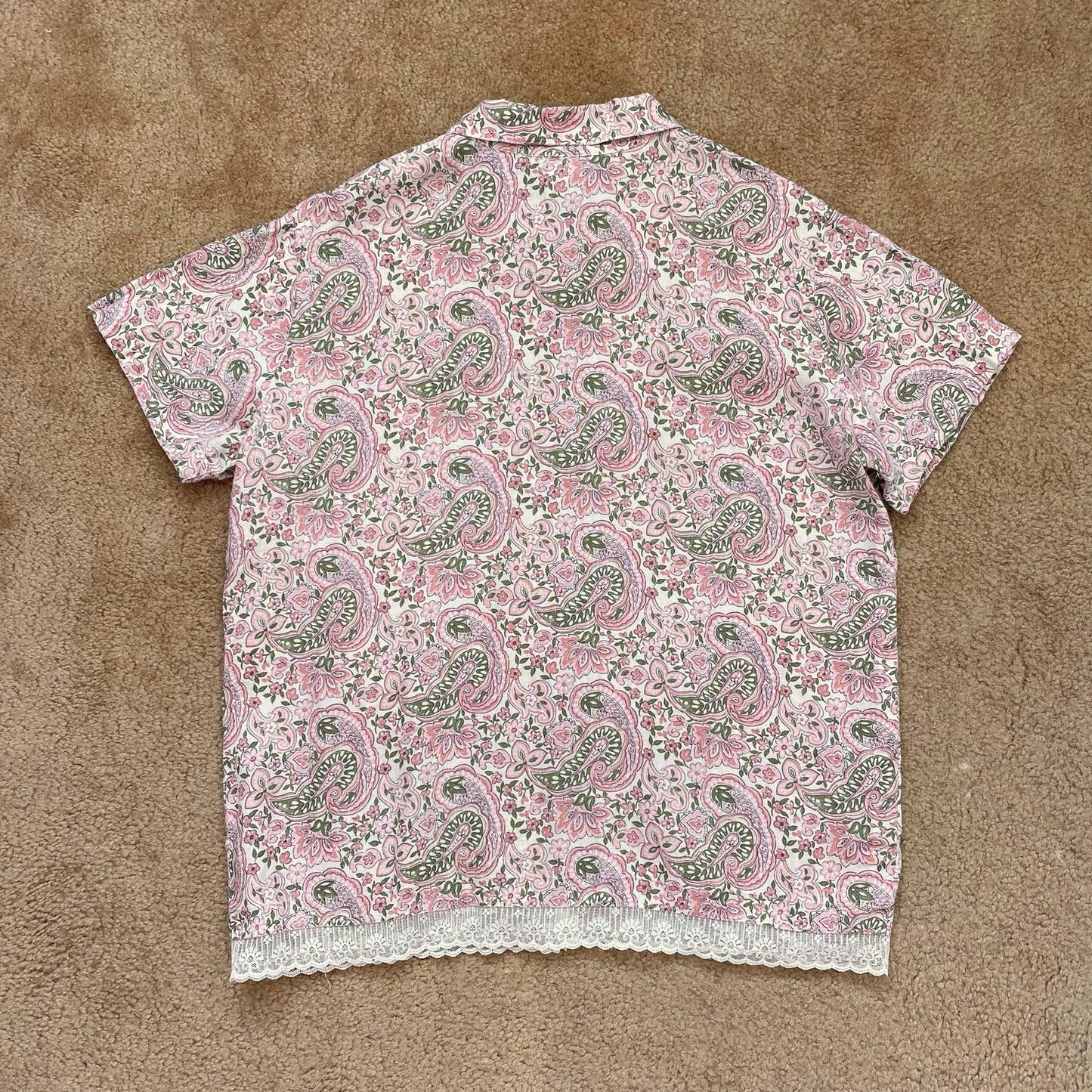 Vintage Hot Cotton by Marc Ware Floral Linen Shirt, Size Large