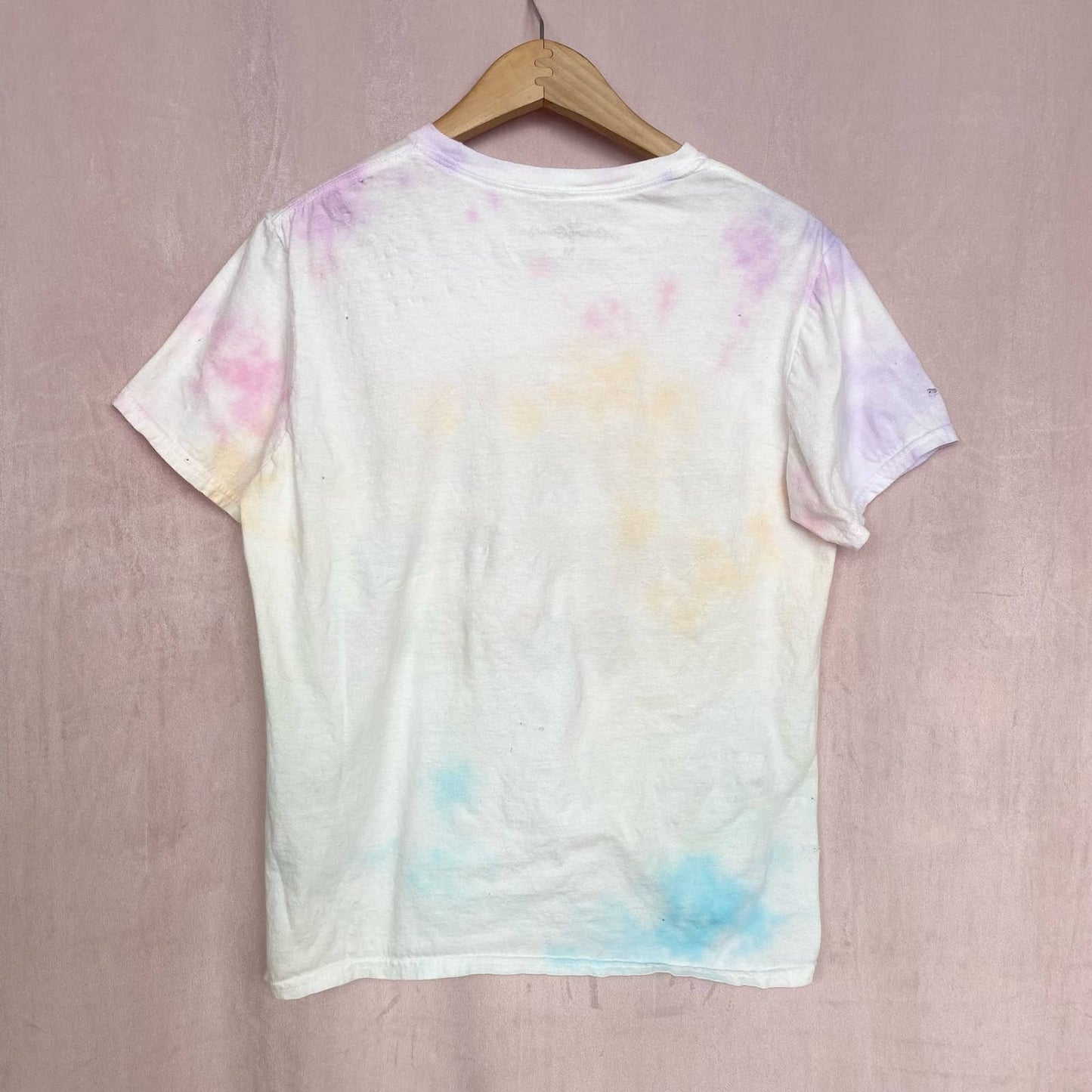 Reworked The Rolling Stones Tie Dye Distressed Band Tee, Size Medium