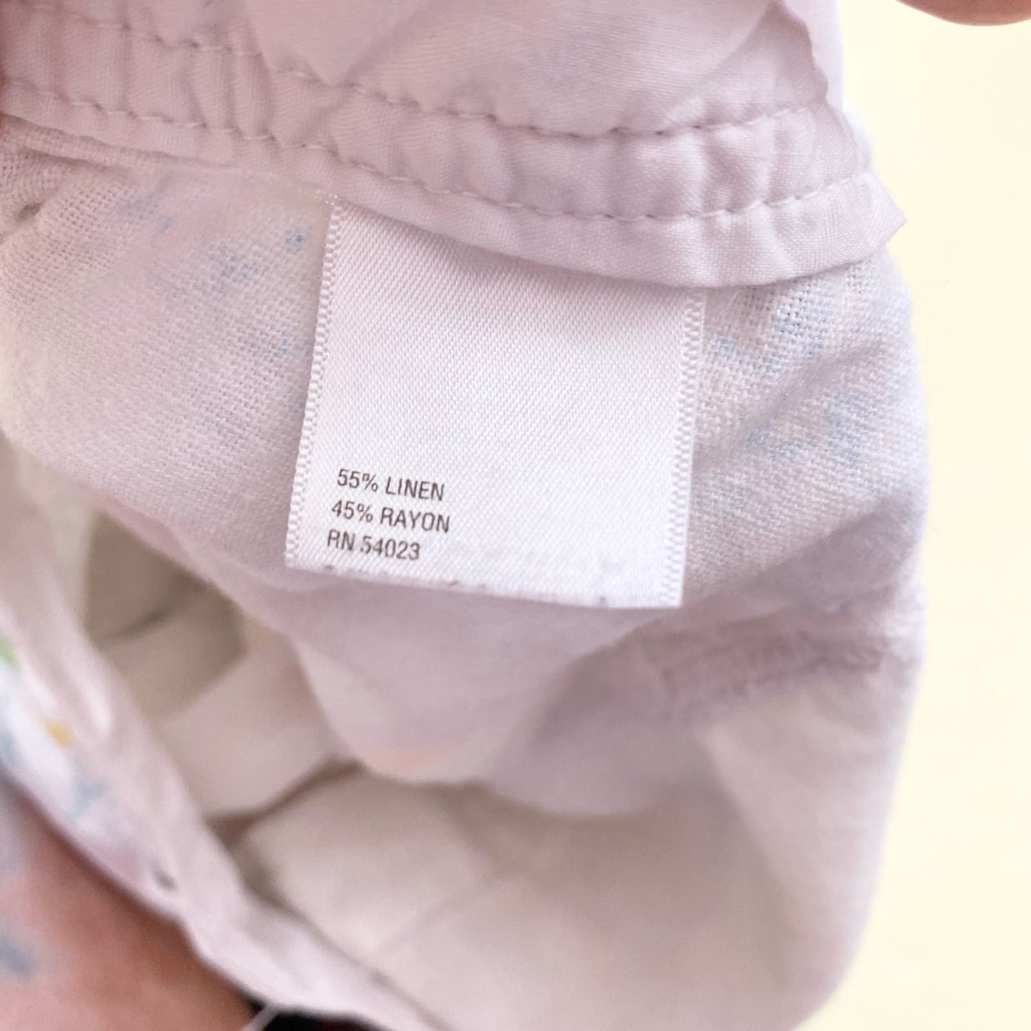 Upcycled Old Navy Doodle Art Linen Blend Shorts, Size 2