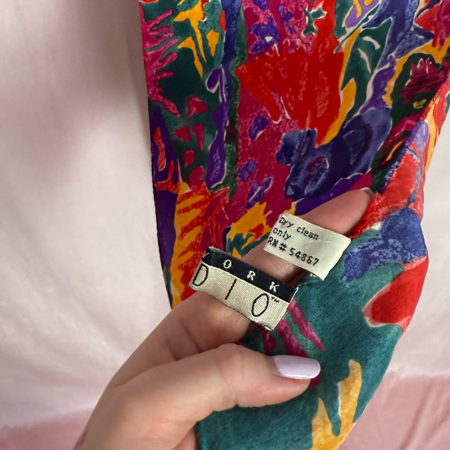 Vintage New York Studio Abstract Silk Scarf
