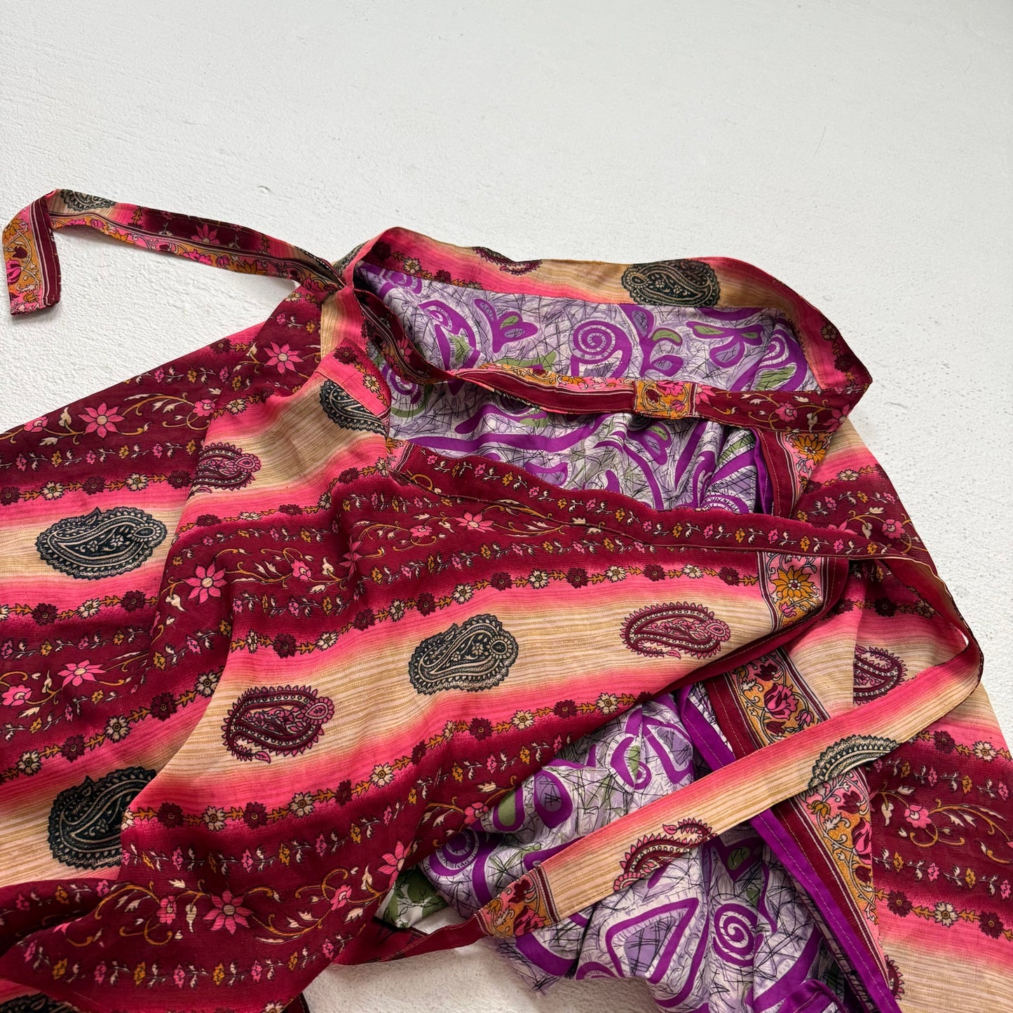 Secondhand Yarin Silk Boho Wrap Skirt, Size Small-XL