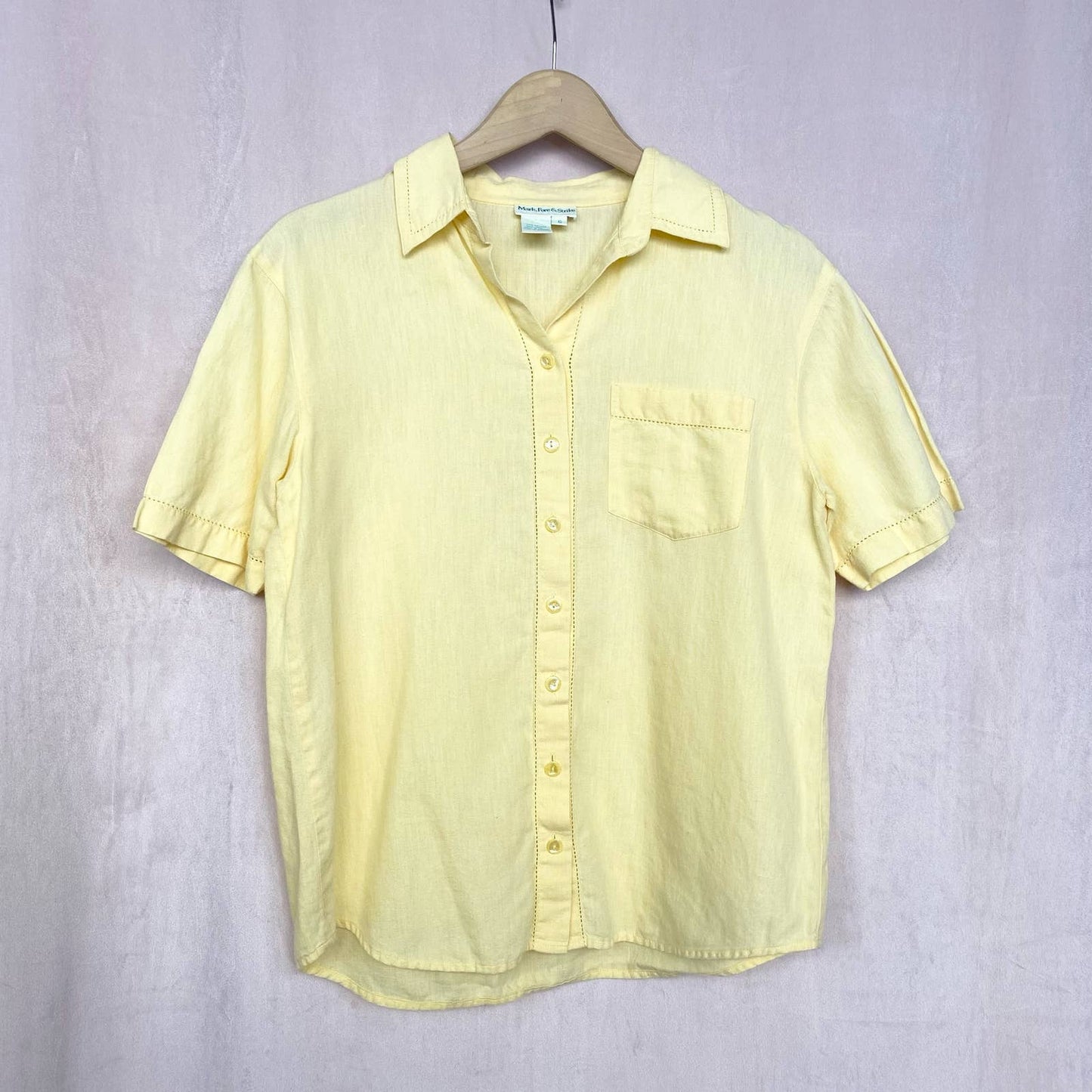 Vintage Mark, Fore & Strike Cotton Linen Shirt, Size 6