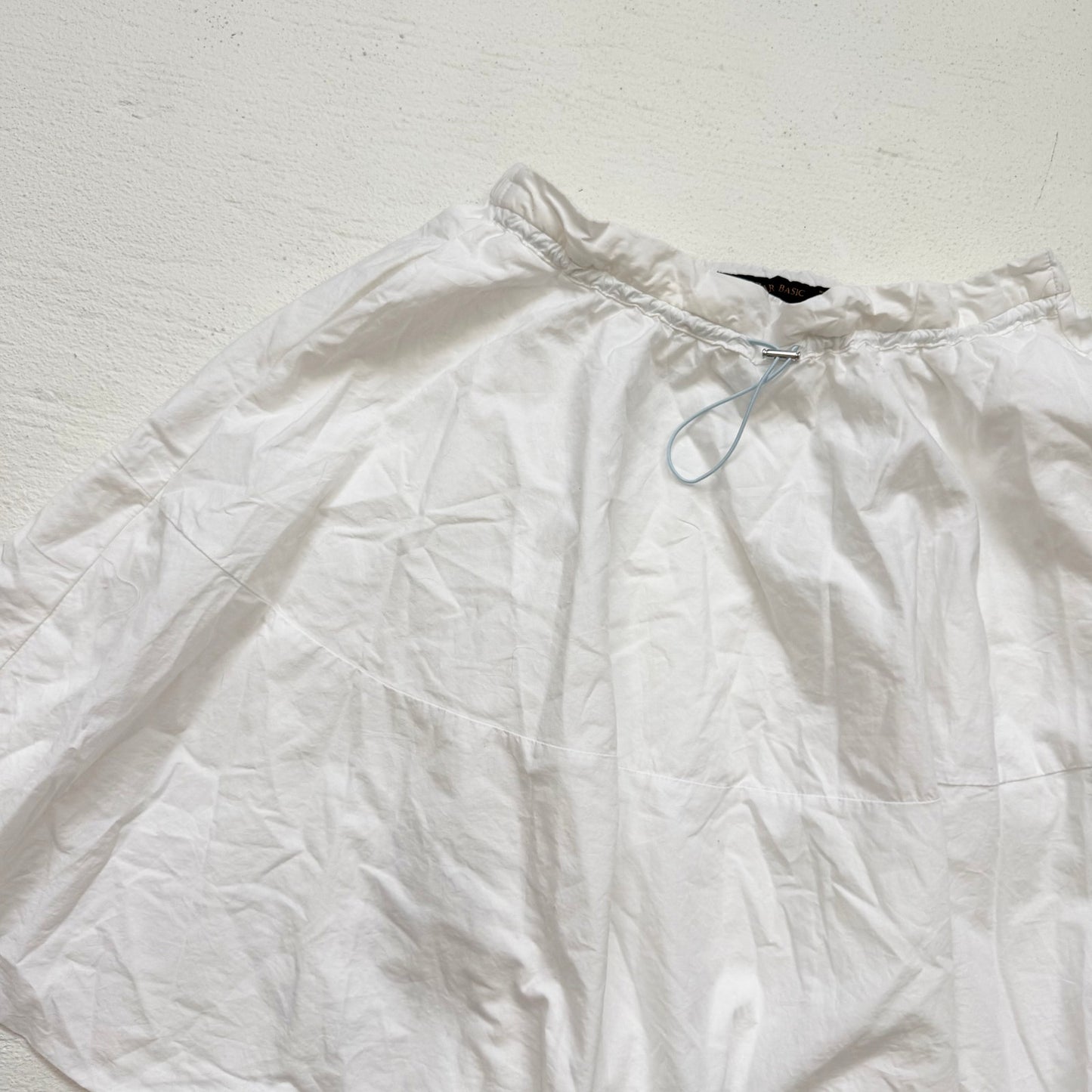 Secondhand Zara Basic White Tiered Mini Skirt M Lined Above Knee