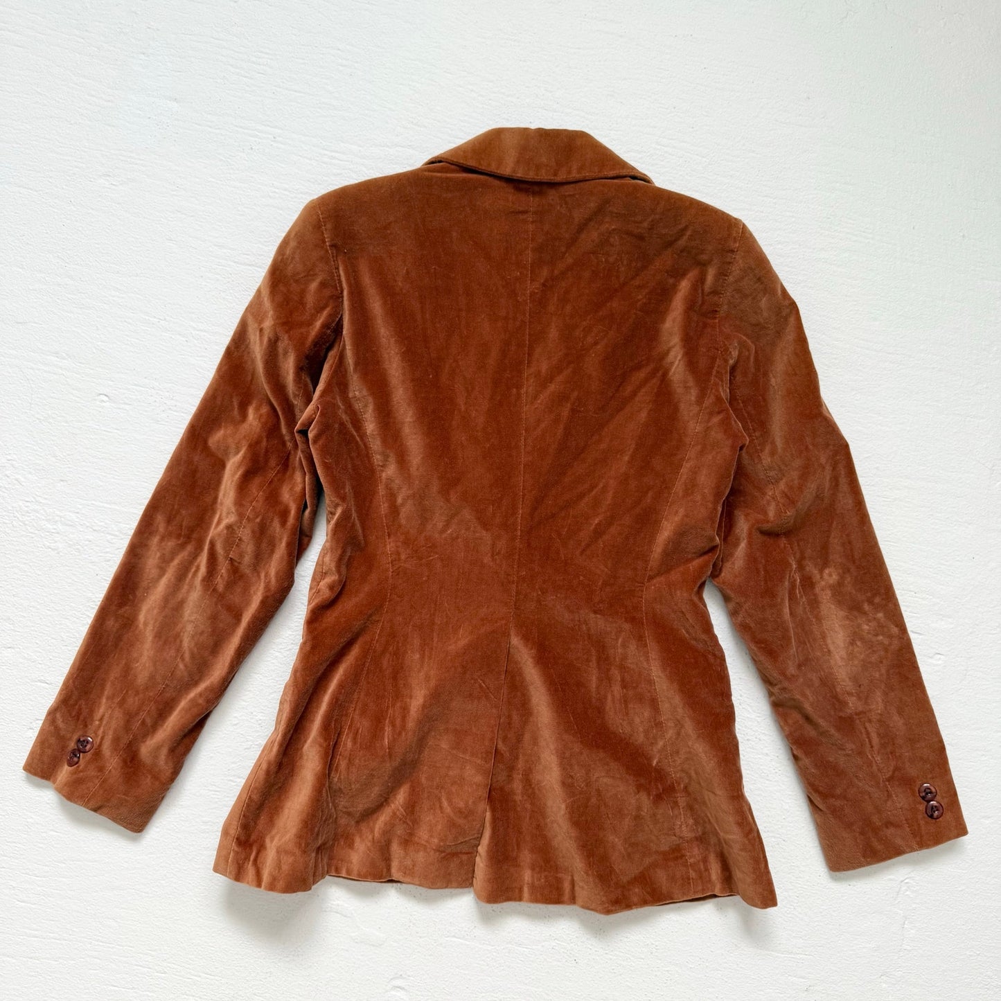 Vintage Plumtree Brown Velvet Blazer, Size XS