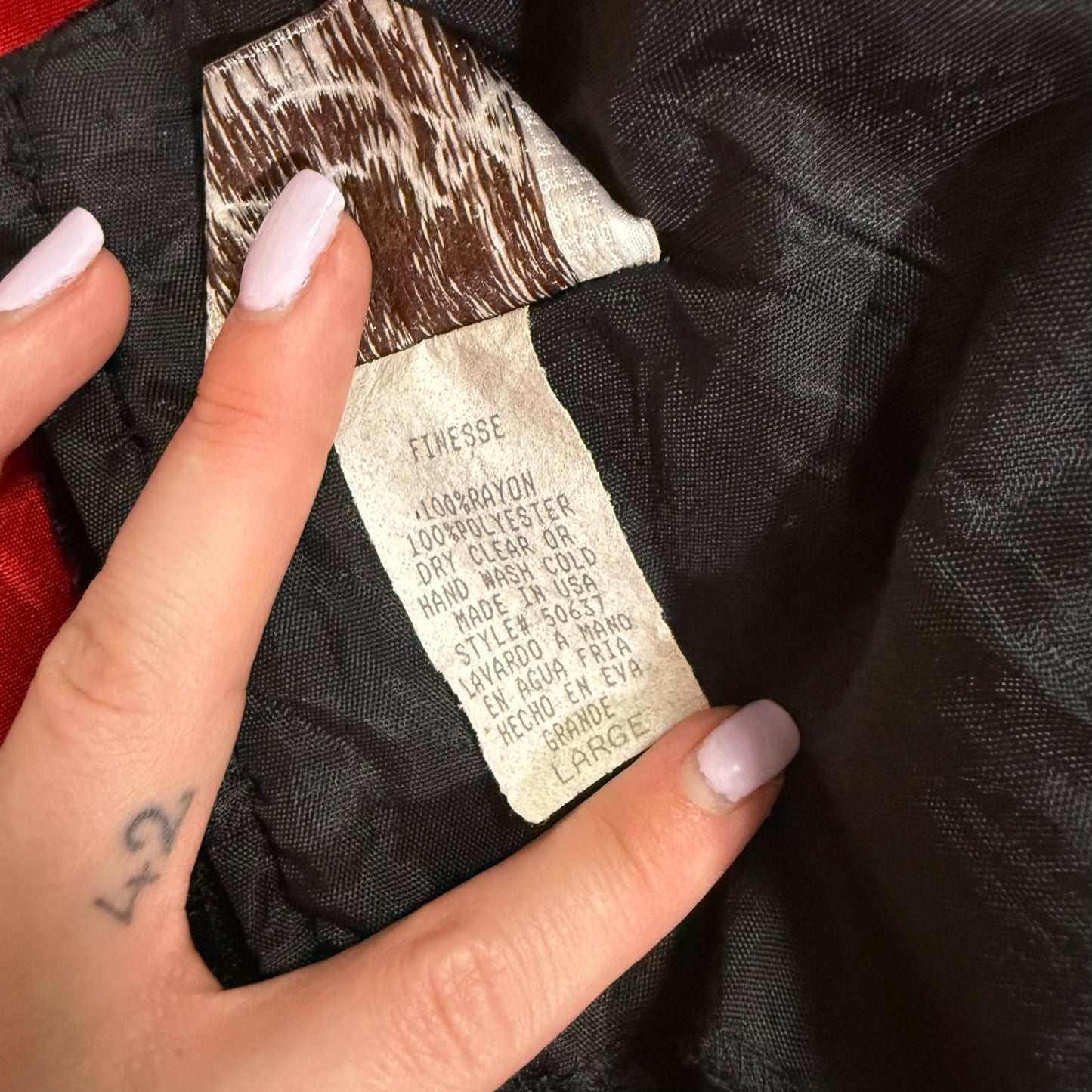 Vintage Finesse Velvet Satin Maxi Dress Slip, Size S/M