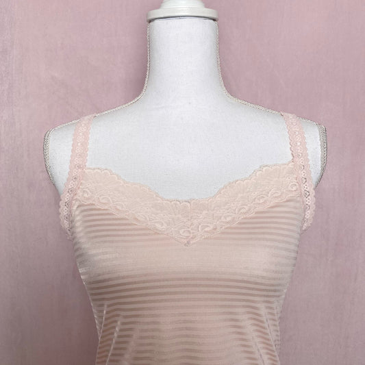 Vintage Vanity Fair Lace Trim Cami Tank Top, Size S/M
