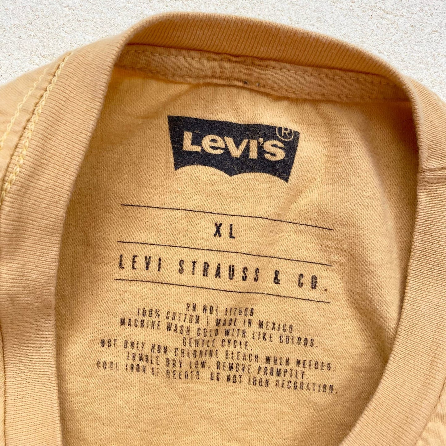 Reworked Levi’s American Denim Co Crop Tee, Size XL