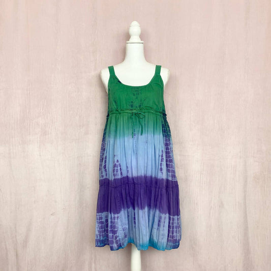 Upcycled Hannah Tie Dye A-Line Dress, Size Small