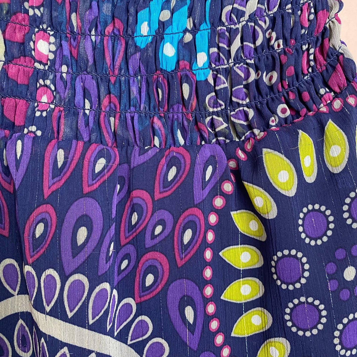 Secondhand Old Navy Strapless Paisley Maxi Dress, Size XXS