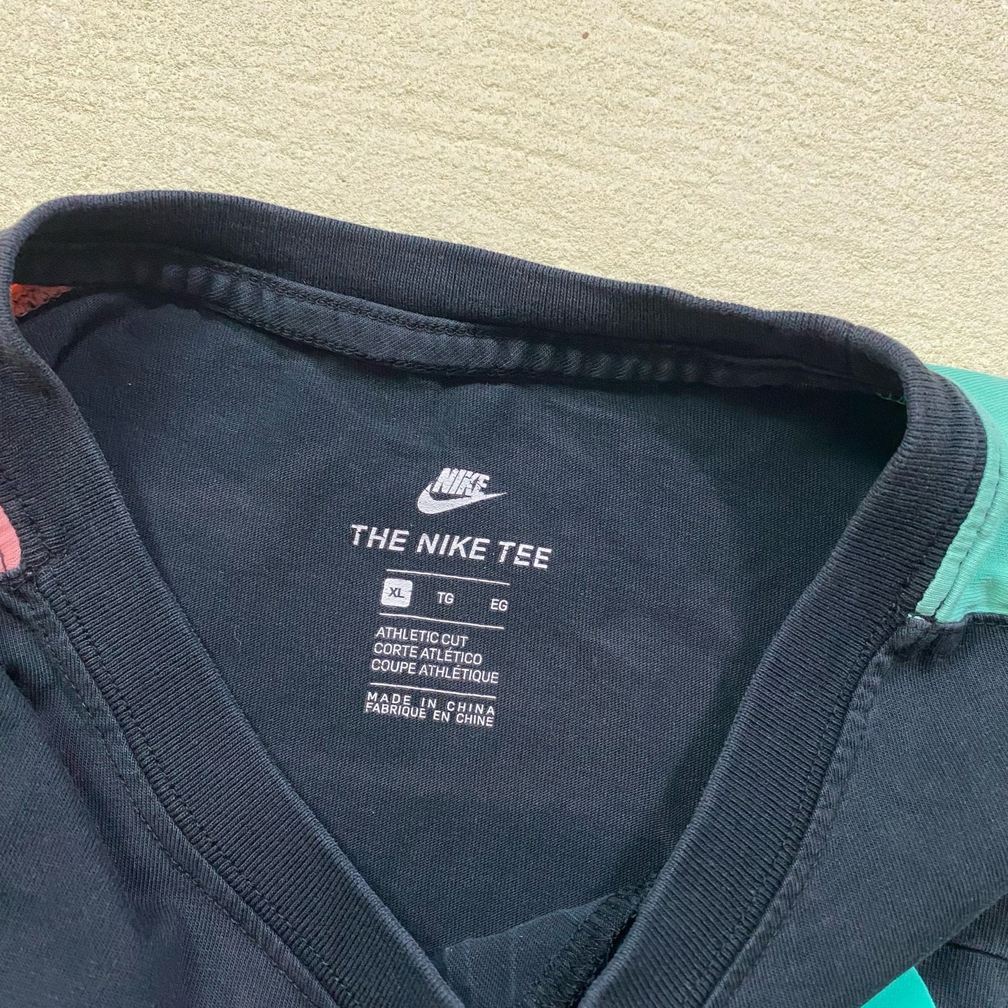 Reworked Nike All Over Print Crop Graphic Tee, Size XL
