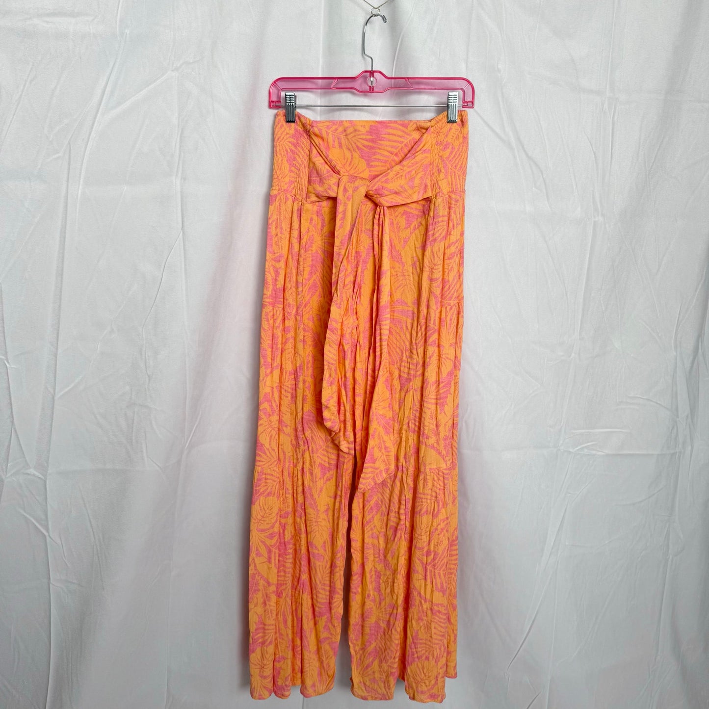 Secondhand Sincerely Jules Tropical Wide Leg Flowy Pants, Size Small