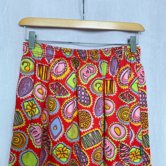 Vintage Gene Ewing Bis Pastry Print Skirt, Size Small