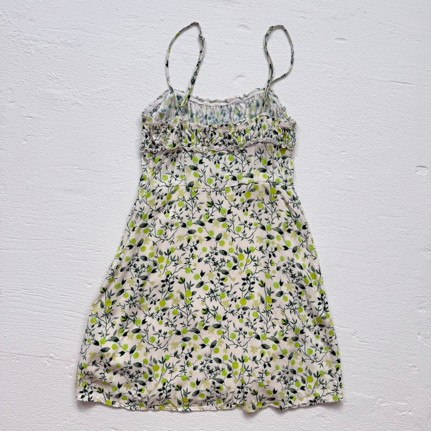 Secondhand Urban Outfitters Lime Print Micro Mini Dress, Size Small