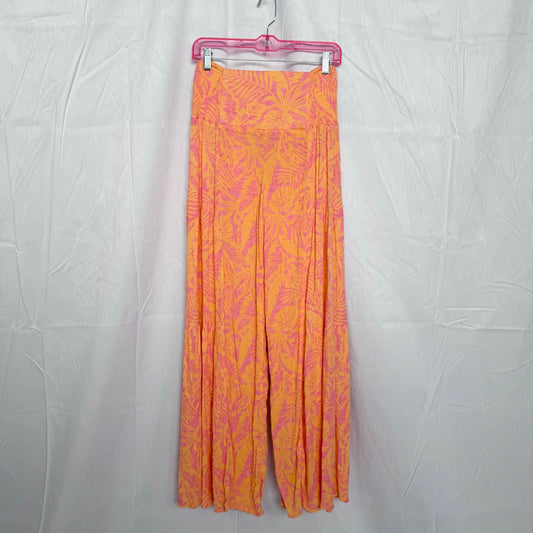 Secondhand Sincerely Jules Tropical Wide Leg Flowy Pants, Size Small