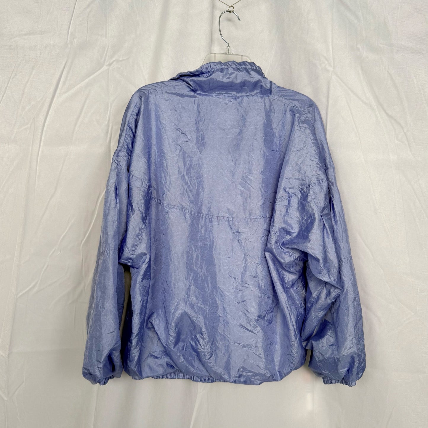 Vintage Lavon Periwinkle Windbreaker Jacket, Size Large