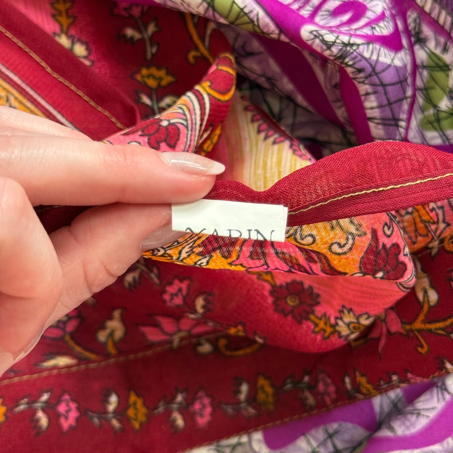 Secondhand Yarin Silk Boho Wrap Skirt, Size Small-XL