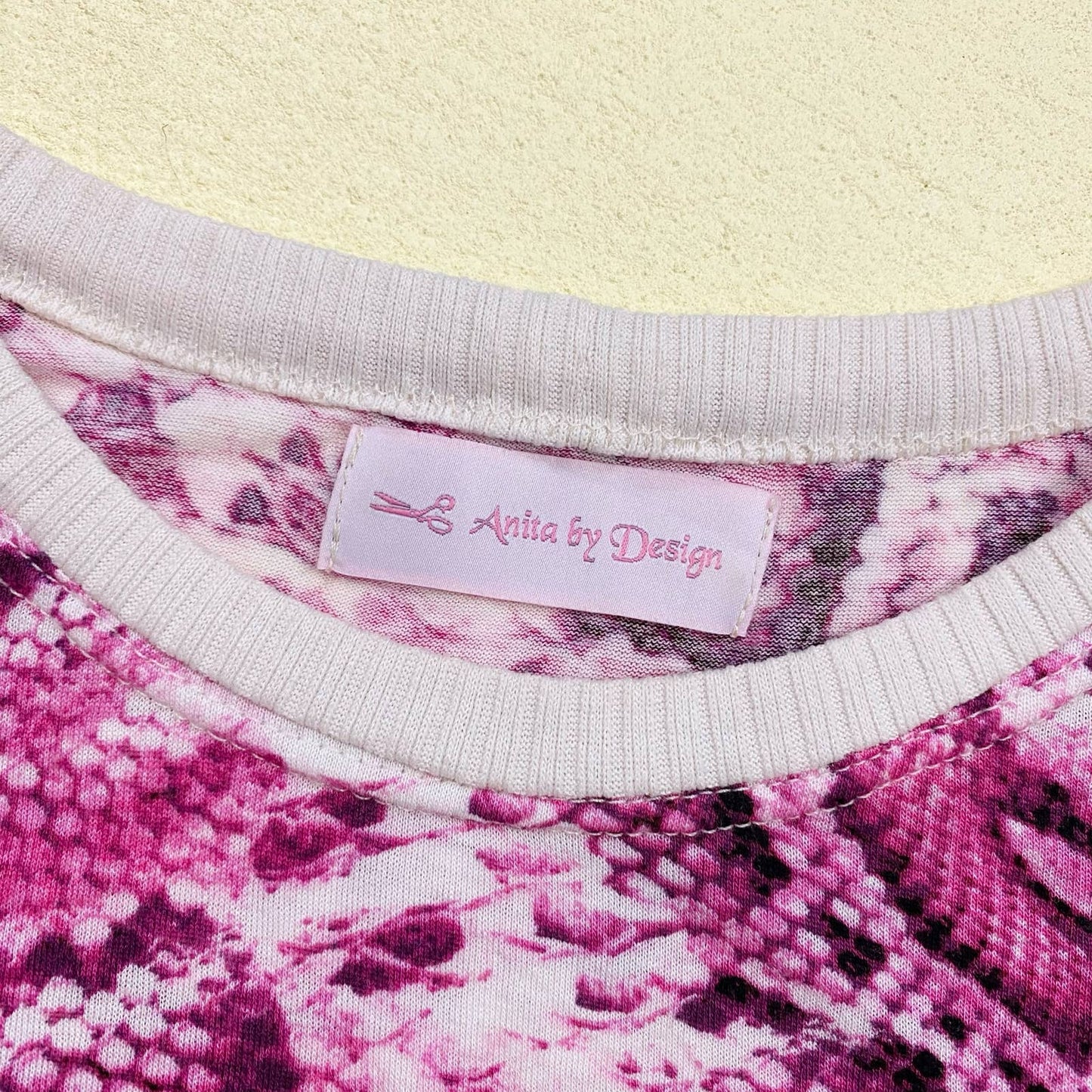 Reworked Y2K Pink Snake Print Crop Tee, Size Small