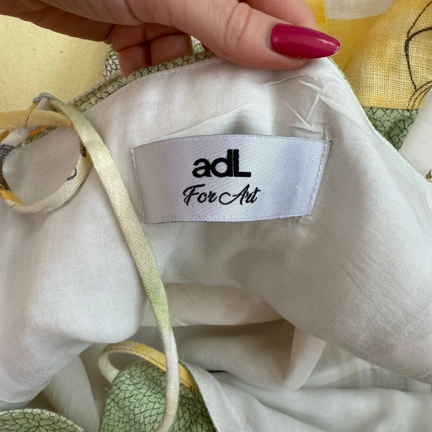 Secondhand adL For Art Linen Fit & Flare Mini Dress, Size Medium