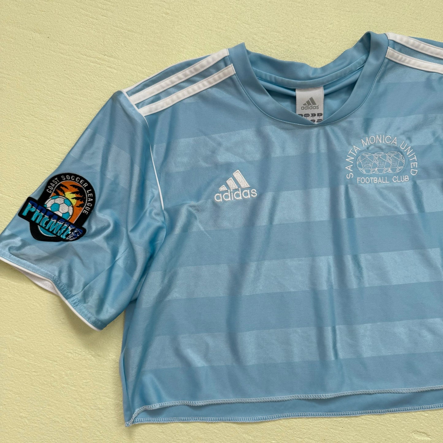 Reworked Adidas Crop Soccer Jersey, Size Large