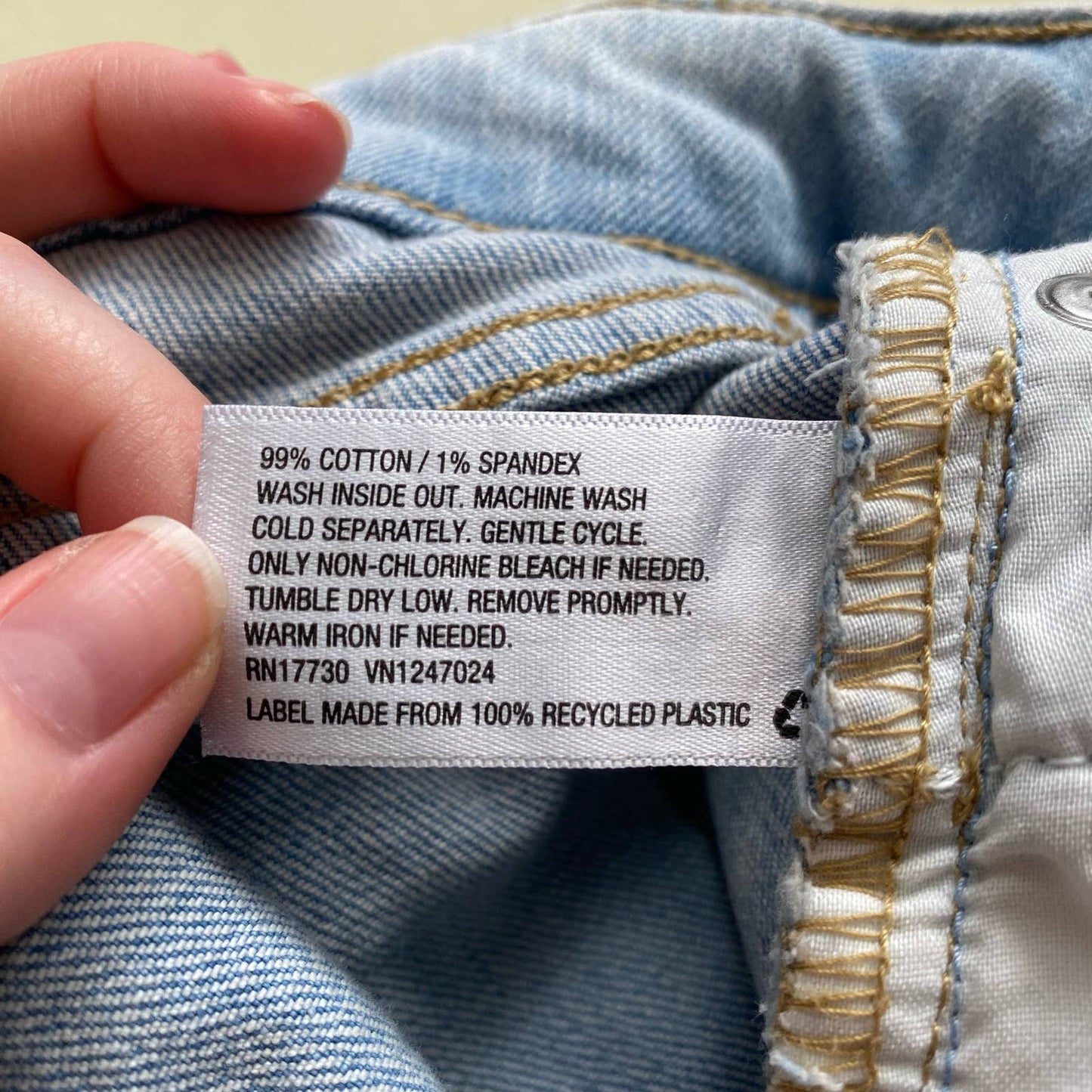 Secondhand Wild Fable Distressed Denim Mini Skirt, Size 0
