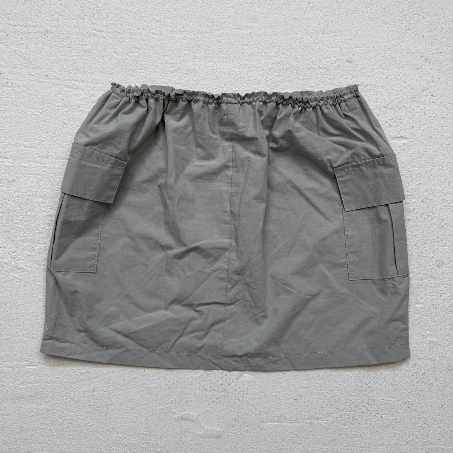 Secondhand Pretty Garbage Gray Cargo Mini Skirt Size Small Adjustable Waist